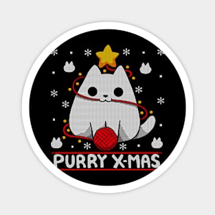 Purry Xmas Magnet